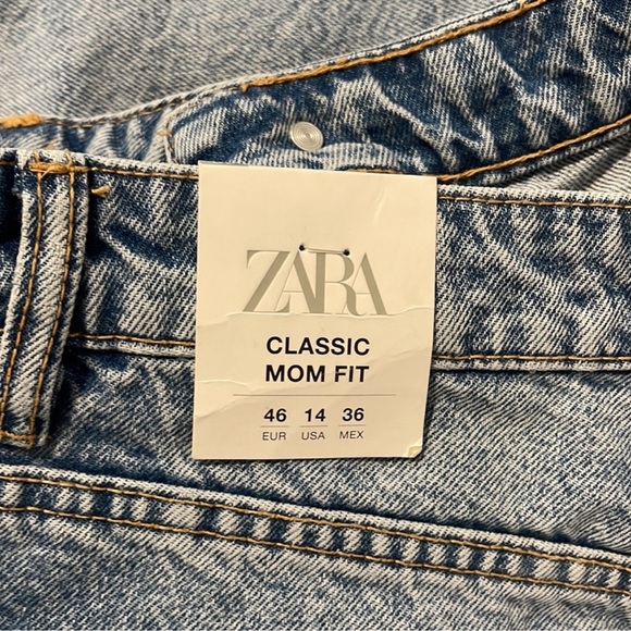 Zara classic mom fit high rise jeans - Picture 5 of 11